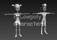 Lowpoly Characters3d model