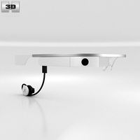 Google Glass with Mono Earbud Cotton3d model