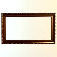 Gold Wall Frame3d model