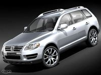 Volkswagen Touareg 2008 mid-poly3d model