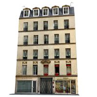 Old Paris House3d model
