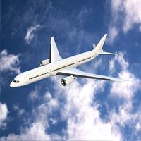 Boeing 787-9 airliner lowpoly version3d model