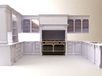 Kitchen Cabinets Appliances3d model