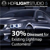 HDR Light Studio 5 Subscription Node Locked - 35% Off For Existing Lightmap Customers