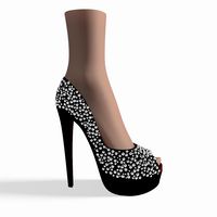 Shoes with Stones3d model