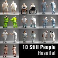 HOSPITAL PEOPLE- 10 STILL MODELS (MeWoS0002)