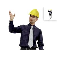 Construction Worker | WMan0306-HD2-O01P01-S Ready-Posed 3D Human Model (Man / Still)
