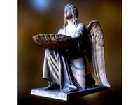 Baptismal Angel kneeling by GeoffreyMarchal