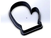 Mitten cookie cutter by 2354082