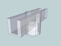 Connector for 20 mm PVC pipe with 10 mm foam board by mikeson