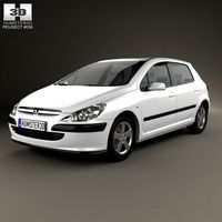 Peugeot 307 5-door hatchback 20013d model