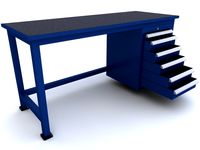Cabinet workbench - 013d model