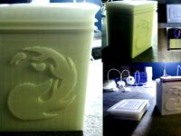 Magic The Gathering Red Card Deck Holder by dehammer