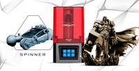 Creality Resin 3D Printer + Arthas + Police Spinner