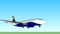 Sky airlines aterrizando en Arequipa