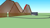 Wooden rollercoaster