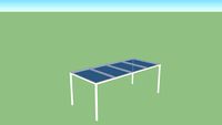 Glazen eettafel