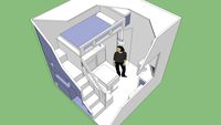 3x3x3 tiny apartment