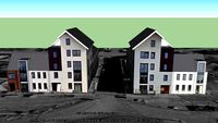 Schapendriest witte huizen, Hooglanderveen