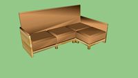 4 seat L sofa