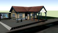Bahnhof Putbus altes Fahrkartenhäuschen