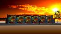 townhouse, house modern
