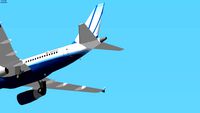 United Airlines Airbus A320 Approaching 35L Denver, USA.