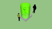 alian in slime tank