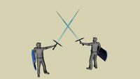 men with a sword