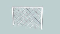 Valla de rombos blanca (White diamond fence)