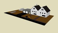 Huizen in aanbouw