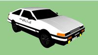 Toyota trueno AE86 initial D