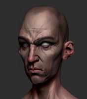 Dishonored Style Head 3D Model