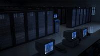 Service station equipment room 3D Model