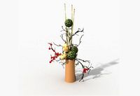 Flower Decoration WKS Style 3D Model