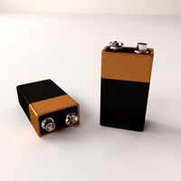 Battery 9 Volt 3D Model