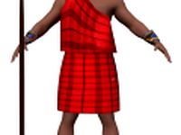 Maasai African warrior 3D Model