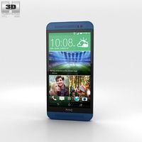 HTC One E8 Blue 3D Model