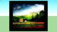 Table tablo pano landscape manzara picture resim painting boyama with