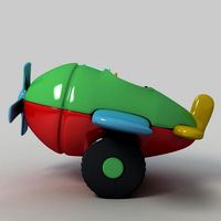 Toy plane 3D Model