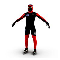 Speed Skater Suit 3D Model