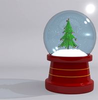 Christmas Snow Globe Tree