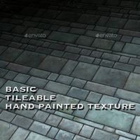 Basic Tile-able Stone Wall - Hand Painted