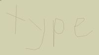 The Word 'Type' Freehanded