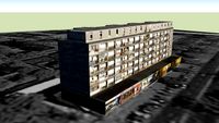 Edificio residencial en la ciudad de Varsovia, Polonia.