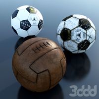 Set of football balls / Набор футбольных мячей