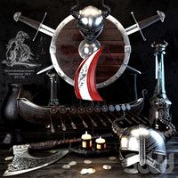 Scandinavian vikings set