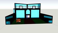 Glass Manison with dog house