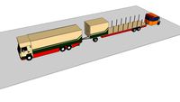 Pat Collins funfair truck with trailer and ticket boost