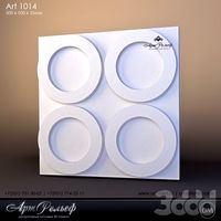 Гипсовая 3d панель Art-1014 от АртРельеф